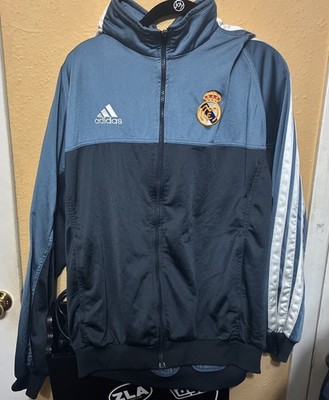 ADIDAS REAL MADRID 2001 2002 JACKET MENS SIZE L STAINED