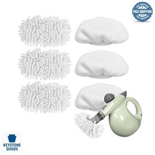 Kit Accessori Pulitore a Vapore Universale - Panno in Microfibra e Corallo con Lavanderia...