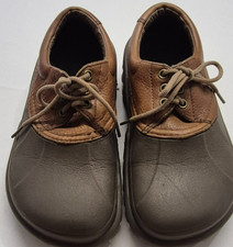 Crocs Axle Islander All Terrain Leather Duck Islander Boat Shoes Brown M 6, W 8