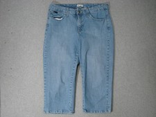 TJ15445 **LEE** LOWER ON THE WAIST CAPRI, CROPPED WOMENS JEANS sz12M