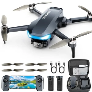 Drone avec caméra pour adultes 2K HD caméra FPV Vidéo en direct, GPS Drone avec Aut...