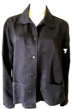 NWT ORVIS WOMEN'S BUTTON FRONT BLACK BLAZER JACKET POCKED MADE IN USA SZ:16 $98.