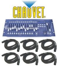 Chauvet DJ Lighting Obey 70 Light Fixture Dmx-512 Controller W/ 6 Dmx Cables