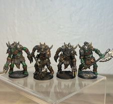 DnD fully painted mini Orc fighter warband mi...