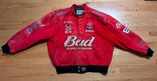 Vintage Chase Authentics NASCAR Dale Earnhardt Jr. Budweiser Jacket XL JH Design