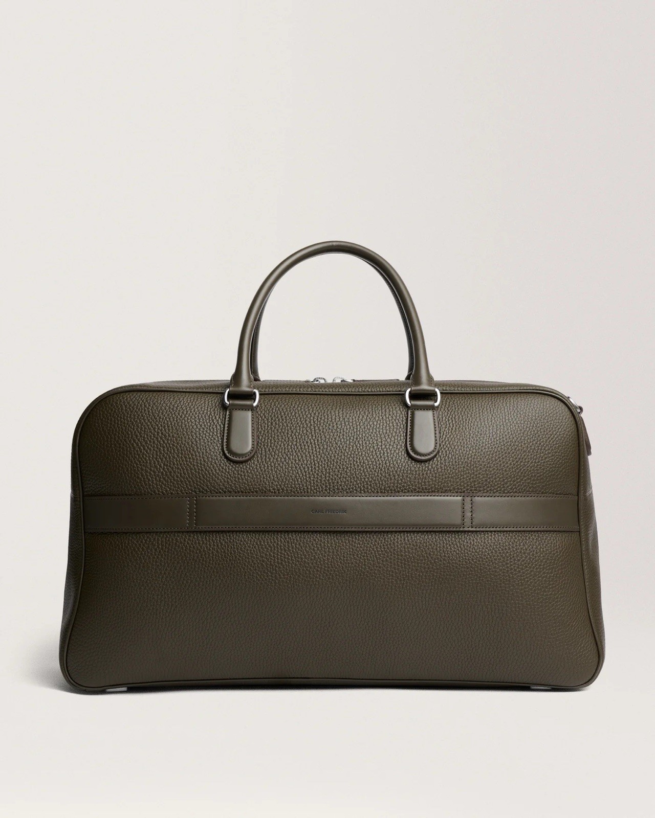 Carl Friedrik Granville Weekender Leather Bag Dark Olive NEW with Tags Authentic image 2