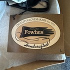 NEW VTG Men's Fownes Black Geniune Fine Leather Gloves Size Large Handcrafted 3M — photo 6