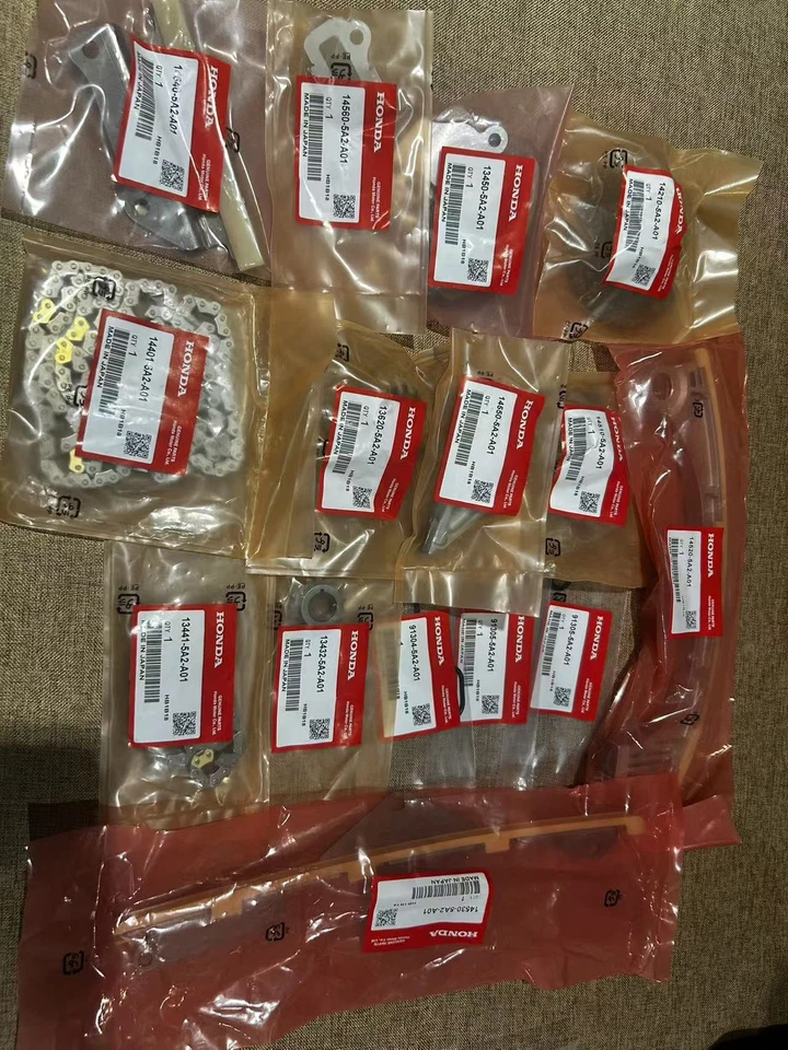 Kit de cadena de distribución genuina 16 piezas para Honda Accord K24 Acura ILX 2013-2017 Foto 4 de 4