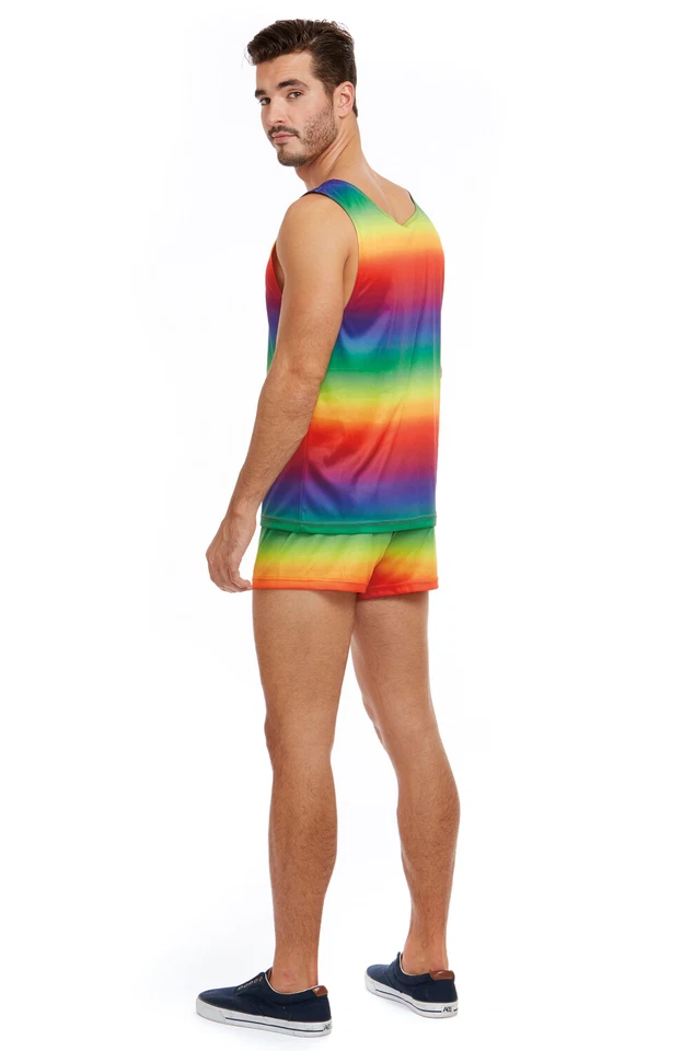 Festive Rainbow Gay Pride Adult Costume - Image 2 of 2