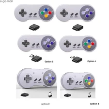 Wireless/Wired Gamepad for SNES Super Nintendo Entertainment System SFC NES