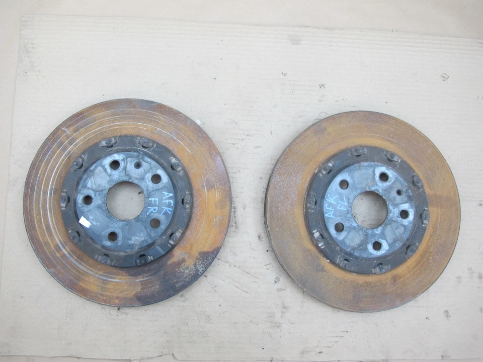 🥇11-12 JUEGO DE 2 ROTORES DE DISCO DE FRENO DELANTERO DERECHO E IZQUIERDO FISKER KARMA 61 K MILLAS OEM Foto 3 de 4