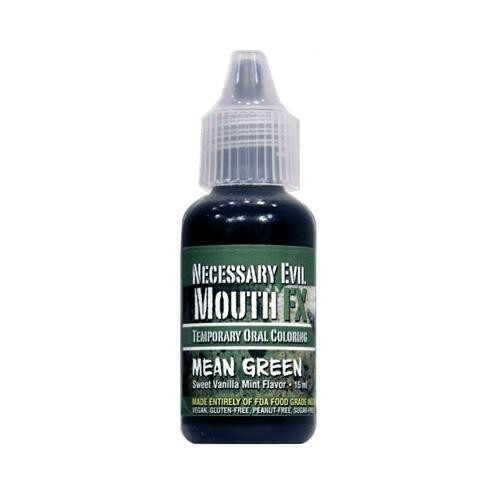 MOUTH FX, MEAN GREEN COLOR MOUTH AND TEETH STAIN  , SWEET VANILLA FLAVOUR - Picture 1 of 2