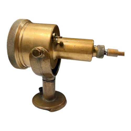 Supporto Misuratore Nautico Vintage Fisher-Pierce Co Ottone Montato - Foto 3 di 9