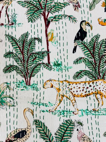Colcha Kantha / Regalo para ella / Boho Hogar y vida / Kantha especial hecha a mano - Imagen 5 de 6