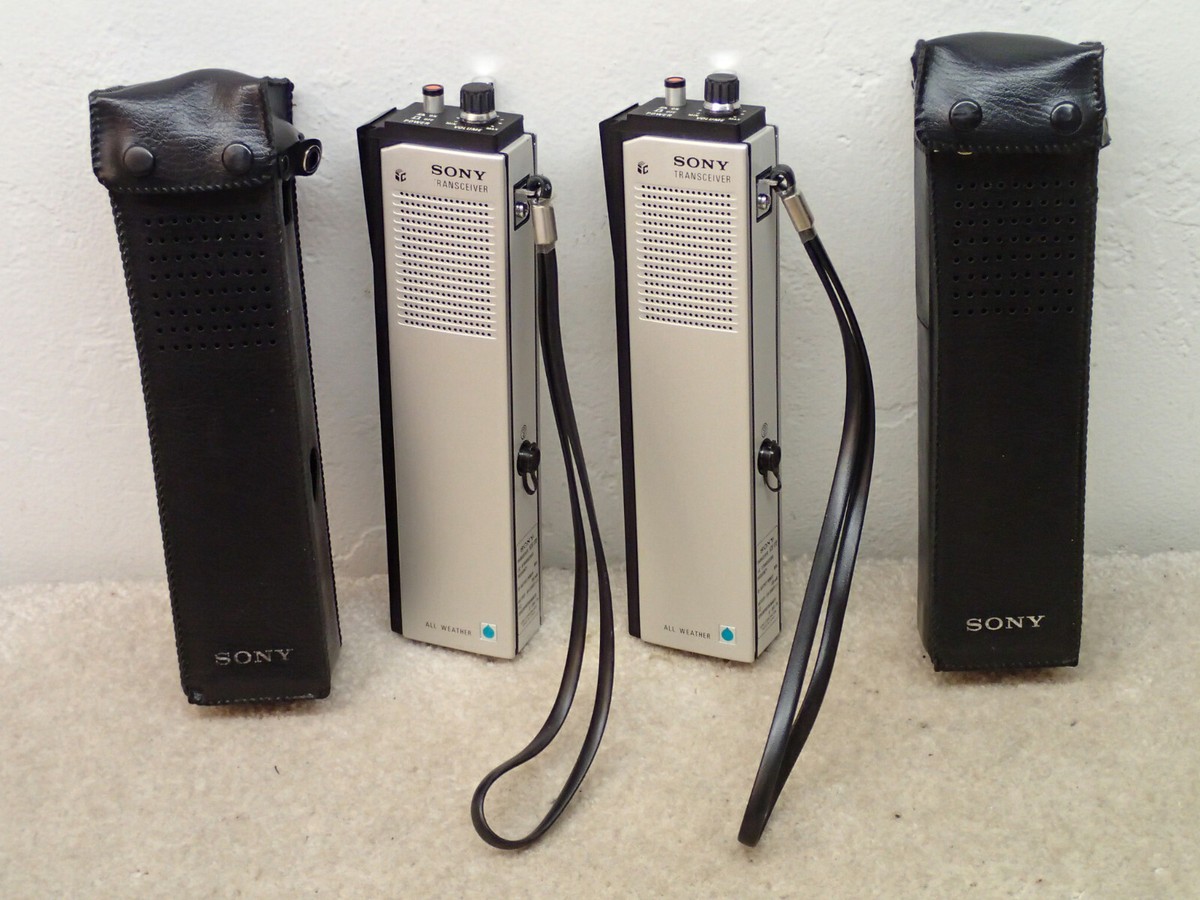 希少 SONY ソニー トランシーバー ICB-170 2点 ケース付 レトロ 希少 SONY ソニー トランシーバー ICB-170 2点 ケース付 レトロ