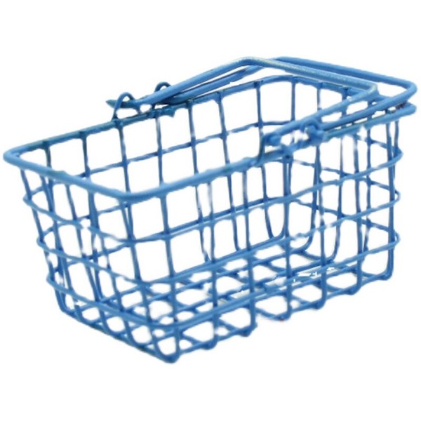 Cesta de la compra de miniaturas para casa de muñecas escala 1/6 para estilo mercado de granja