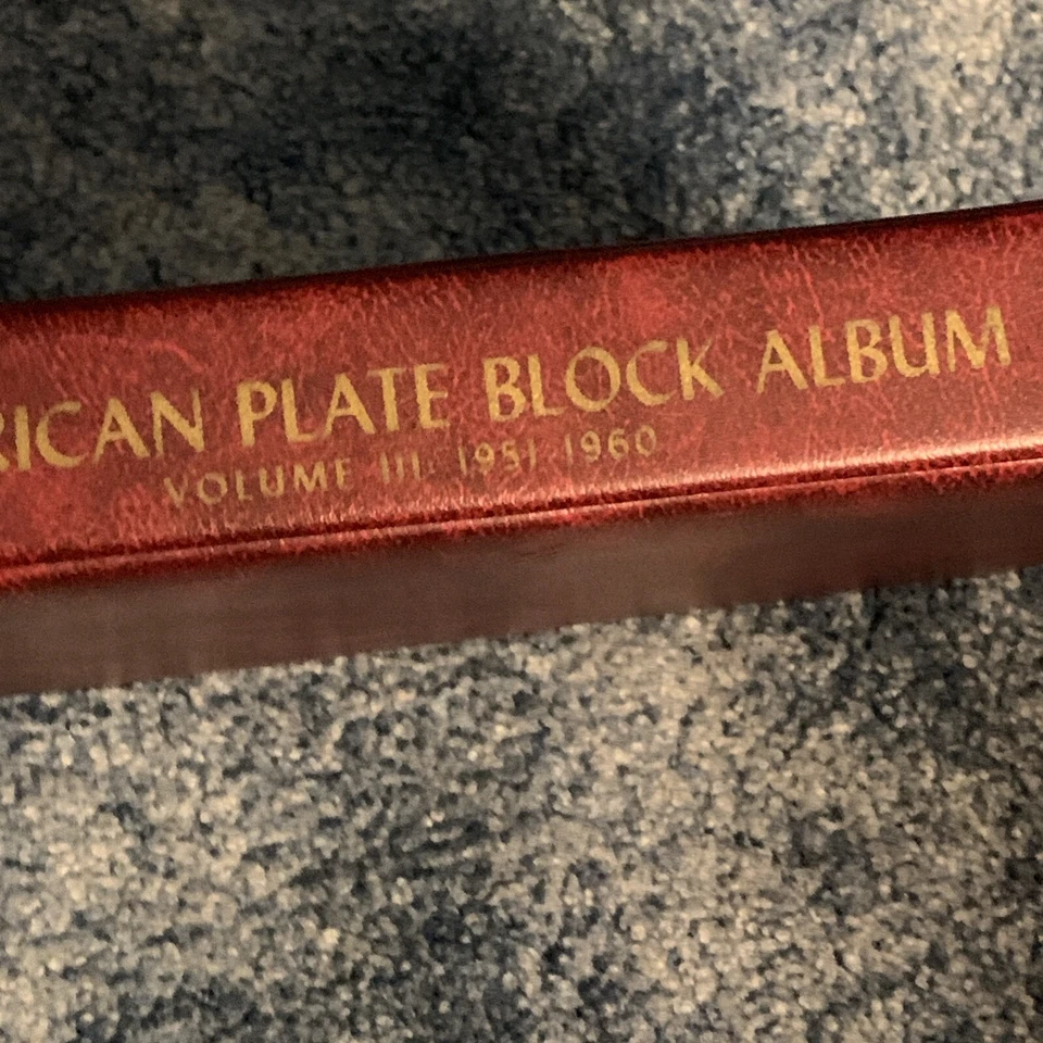 Блоки пластин США 1951-60 переплет том III со страницами минкуса с креплениями б/у - Изображение 3 из 4