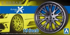 Aoshima 1/24 Model Car Tuned Parts 102 K-BREAK Level Over DeltaX 19"Wheel Tire
