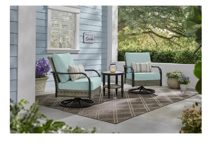 Letrero de metal Welcome to Our Garden 12 x 18 corrugado blanco envejecido Foto 2 de 4