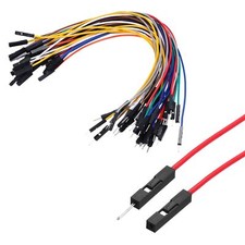 Male to Female 1Pin Breadboard Jumper Wire 2.54mm Pitch Ribbon Cable 20cm Lon...