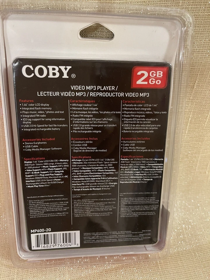 coby mp3 video player - Image 2 of 2