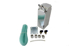 750ml Square Billet Aluminum Chrome Racing Engine Oil Catch Can Tank Reservoir