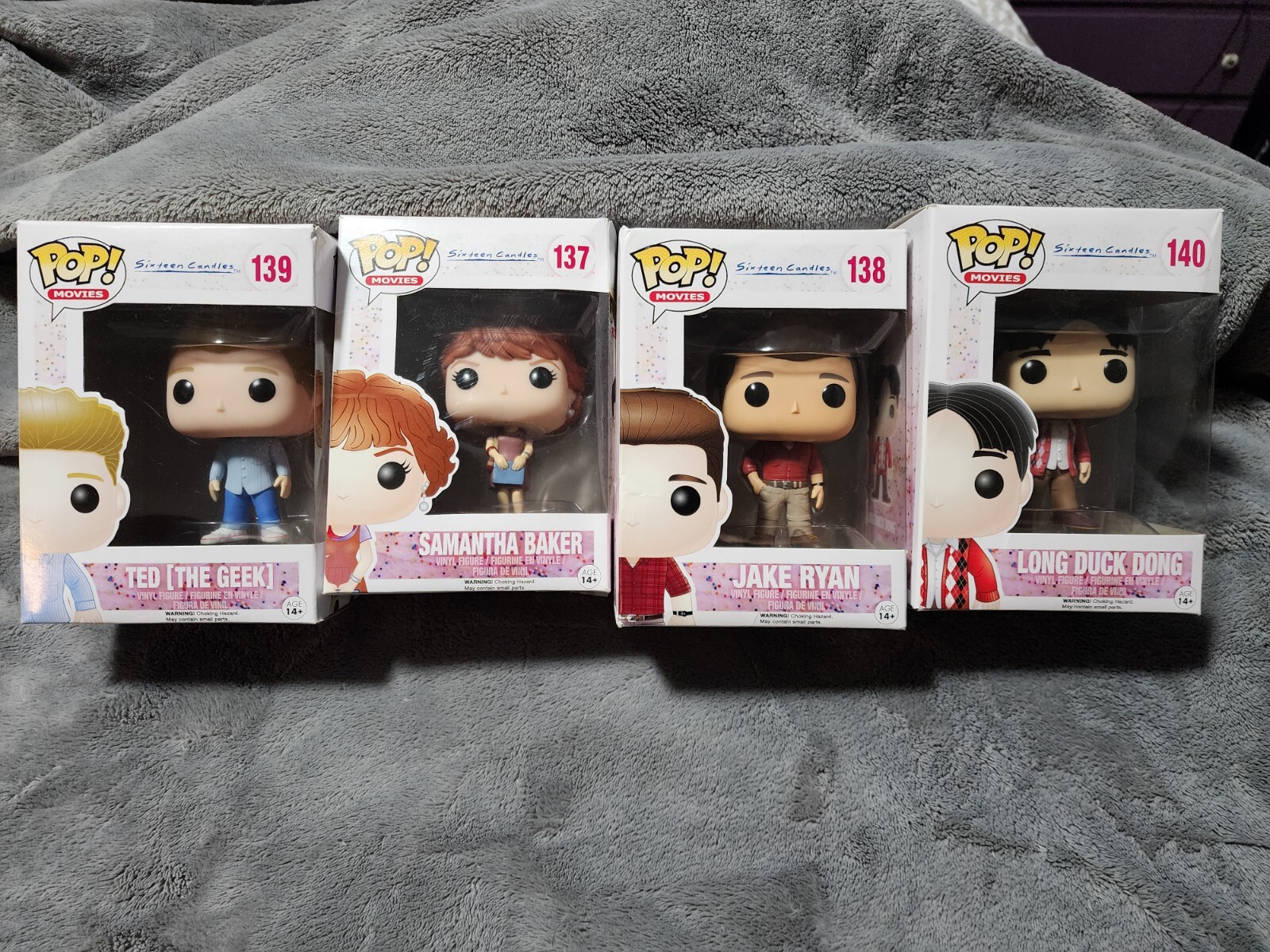 Sixteen Candles Funko Pop Collection Set Samantha Jake Ted Long Duck