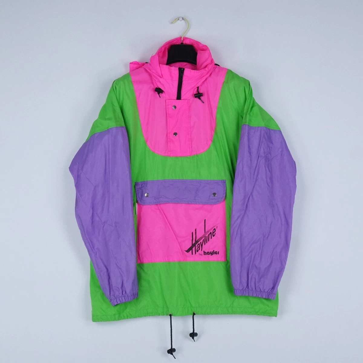 Mens Activewear Jacket XL Size Vintage Colourblock HAYLINE BY