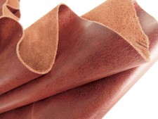 Lederhaut FETTLEDER BRAUN VINTAGE 115x70 1,4mm Rindleder Dickleder LARP Fell