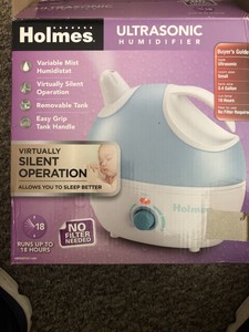 Holmes HM500TG1-UM Ultrasonic Humidifier Near Silent w/Removable Tank