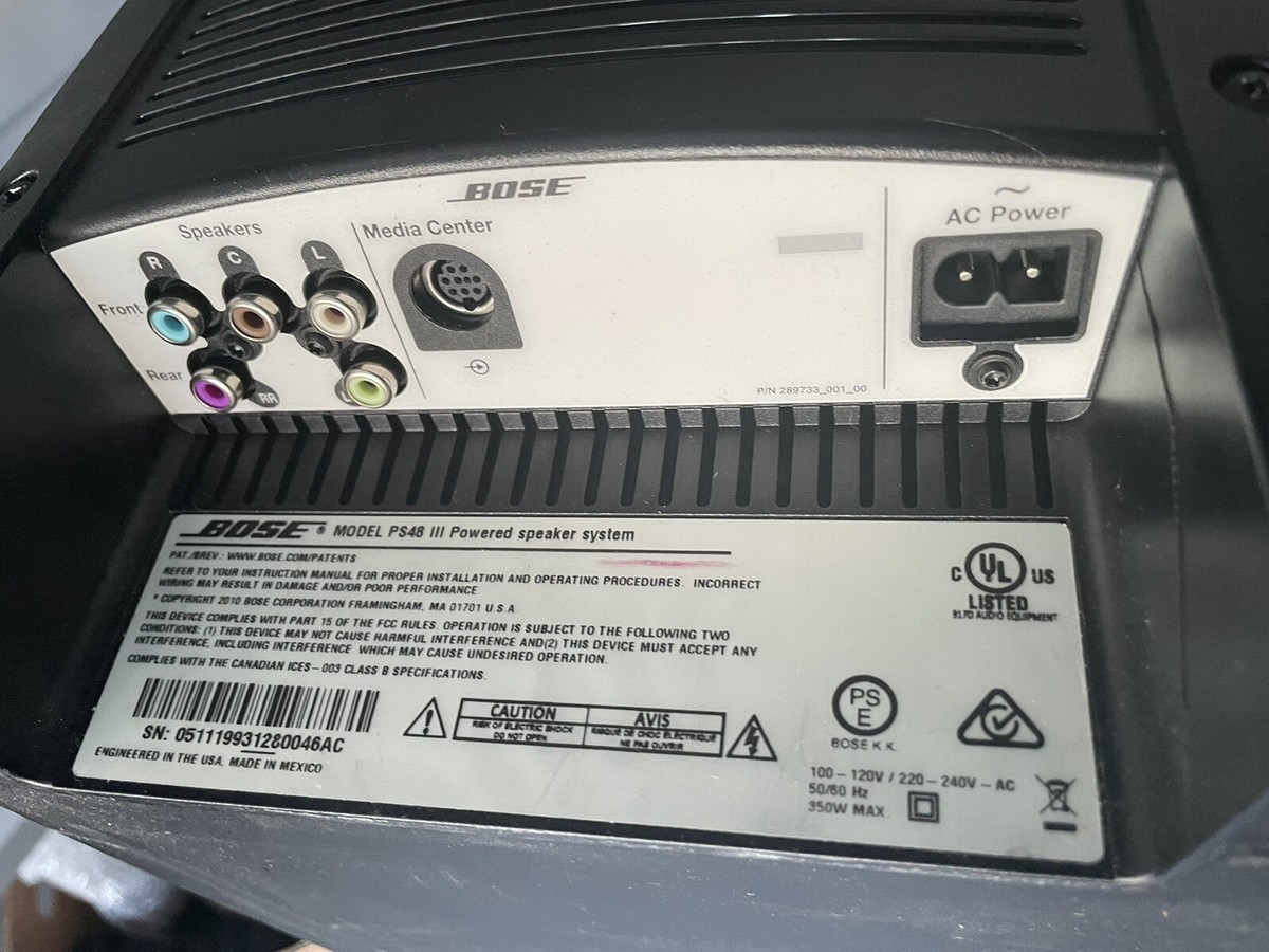 Bose PS 48 Series III Powered Subwoofer Lifestyle 18 28 38