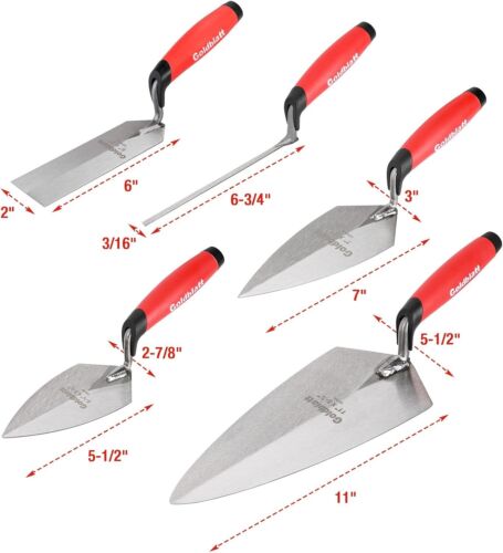 Complete 12PC Masonry Hand Tool Set with Trowels and Heavy-Duty Tool Bag - Picture 4 of 9