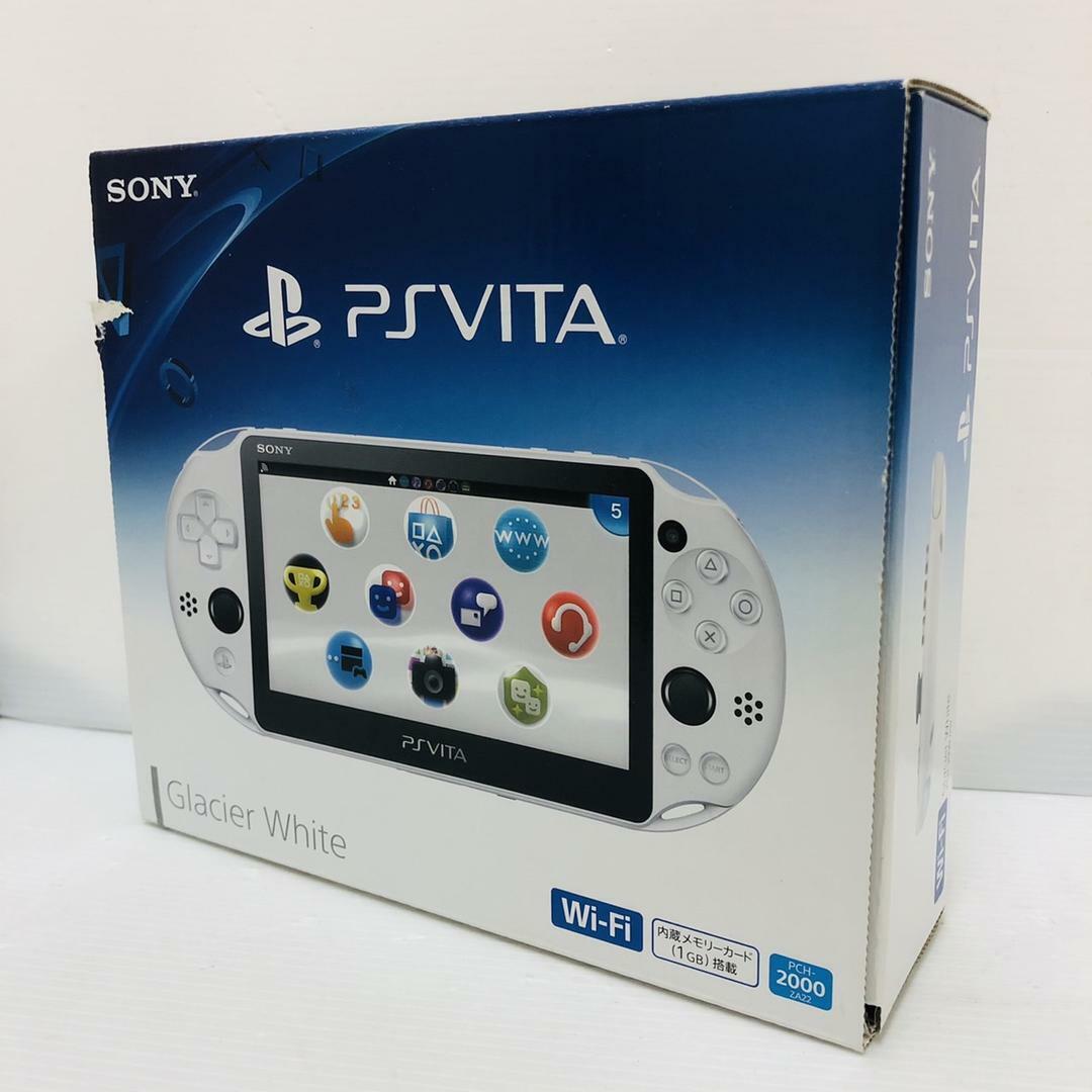 【Unused】SONY PlayStation PS Vita Wi-Fi Model Glacier White PCH-2000 ZA22  Rare FS