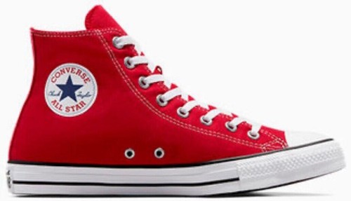 CONVERSE All Star Red Customized with hand jeweled MADE WITH