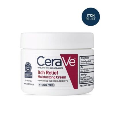 SM CeraVe Itch Relief Moisturizing Cream 340 GM moisturizes dry skin