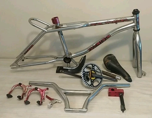 Vintage Mid School 1997 Pacific Dirt Grinder BMX Package Dia Compe Bash Guard