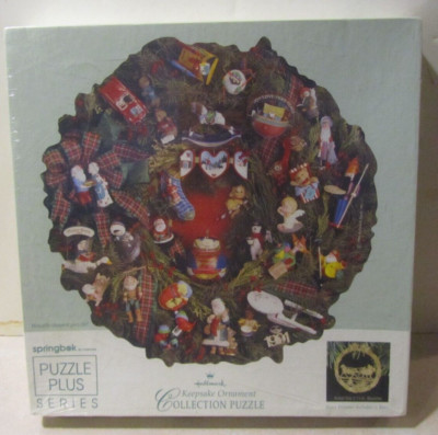 Springbok puzzle 500 pc wreath ornament memories of Christmas Hallmark (NEW