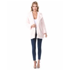 New! Vava By Joy Han Parisa Shaggy Faux Fur Coat - Baby Pink Retail: $130.00