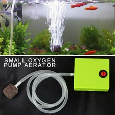 Oxygen Aerator Aquarium Air Pump Fish Tank Air Stone Battery Operated with Tube