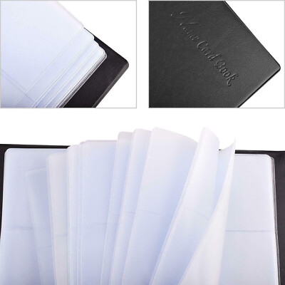 Business Card Organizer Holder Book - 240 Card Capacity, PU Leather With RFID Blocking, Sea Turtle Design