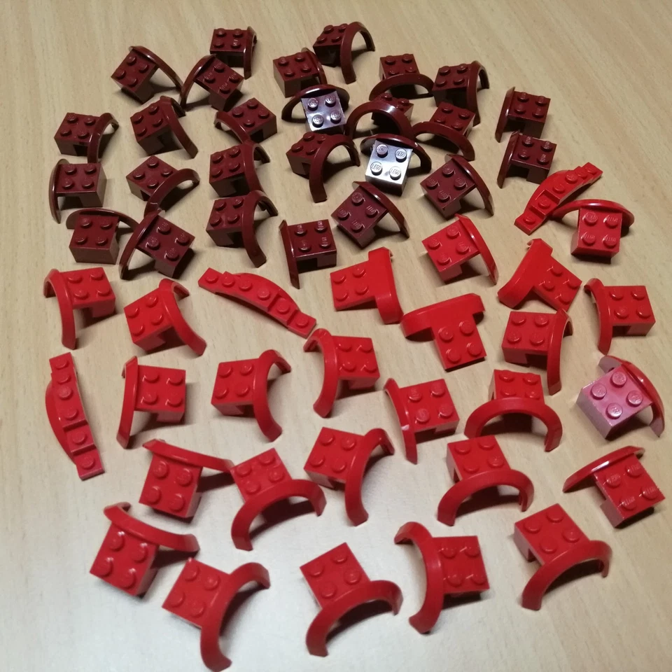 LEGO Großes Konvolut Radkästen Kotflügel rot dunkelrot / City Creator Konvolut - Bild 2 von 4