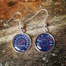 Unique CAR DIAL EARRINGS cool VINTAGE CLASSIC speedometer SPEEDO dash TOP GEAR