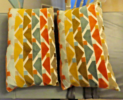 Pair Next Velvet Look Cushions - Picture 1 of 4