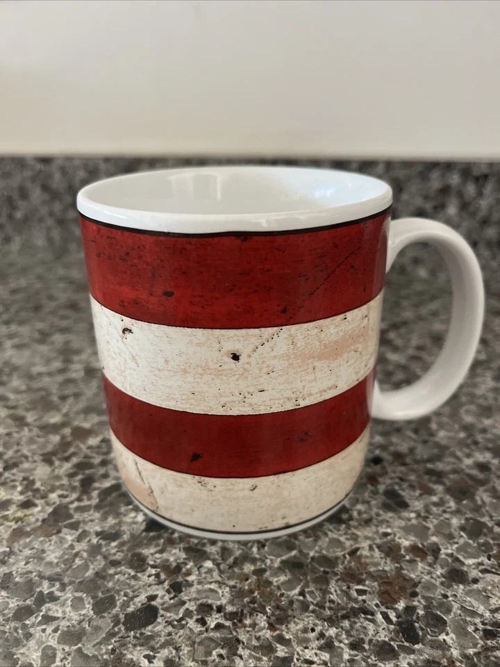 1 taza de café colonial Warren Kimble Sakura NY AMERICAN FLAG Foto 2 de 4