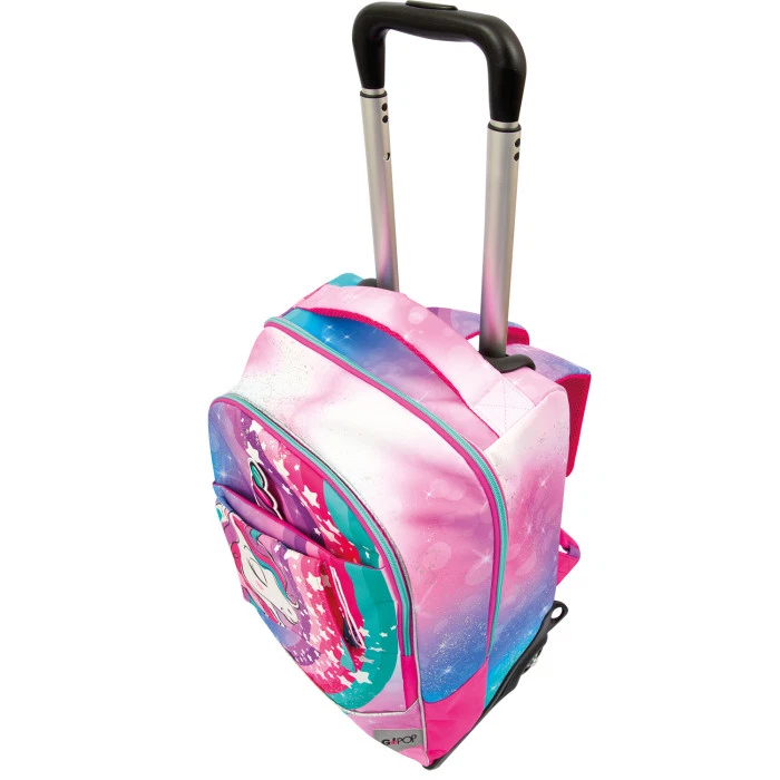 ZAINO TROLLEY SPINNER GOPOP UNICORNO COLLEZIONE SCUOLA ANNO 2023