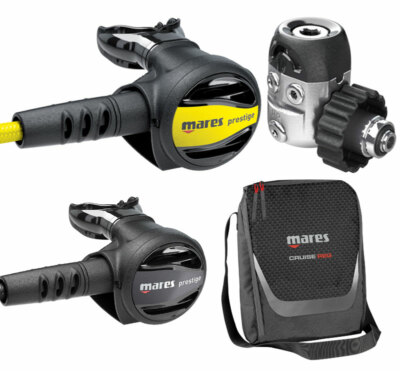 Mares Prestige 15x + Octopus Prestige + Tasche - Atemregler Komplett Set - Neu