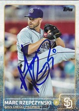 MARC RZEPCZYNSKI SAN DIEGO PADRES SIGNED CARD INDIANS CARDINALS MARINER NATIONAL