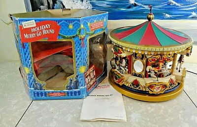 1994 Mr. Christmas Holiday MERRY GO ROUND Works TESTED! | eBay
