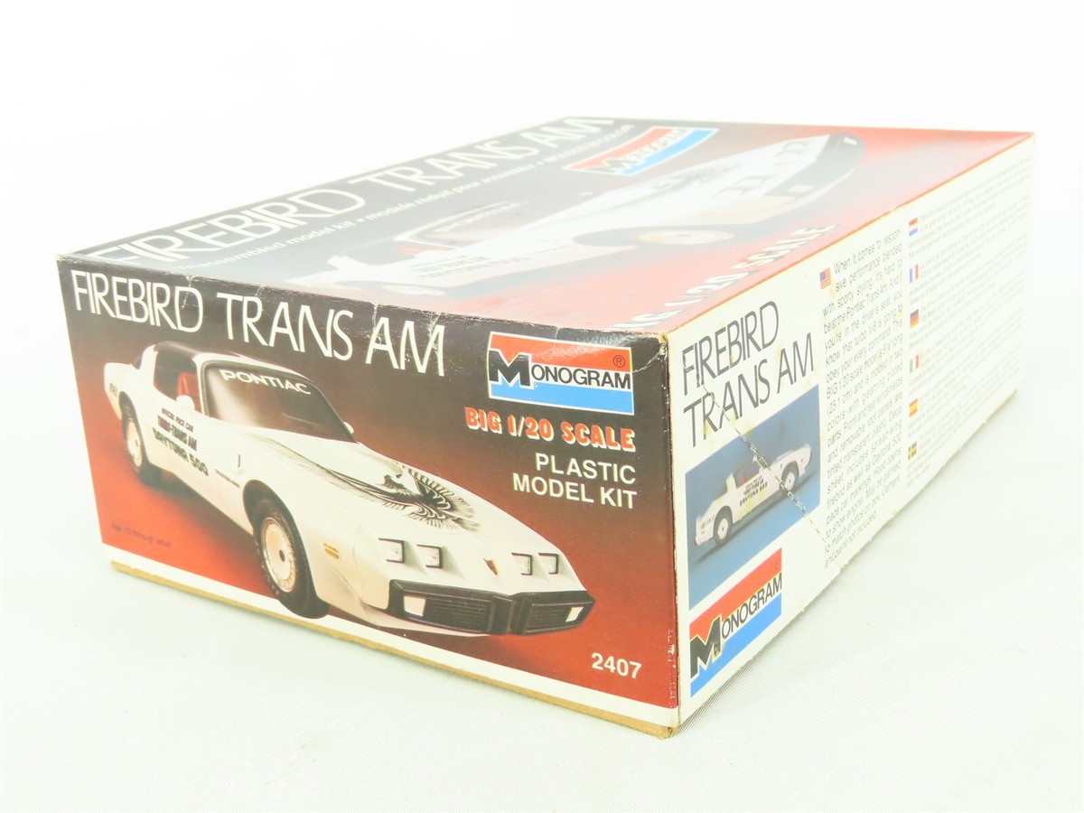 1:20 Scale Monogram Model Car Kit #2407 Firebird Trans Am