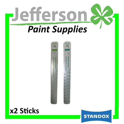 2 x Paint Mixing Stick Mini Metal Rulers 31 Ratio +15 +10 +5 2pac